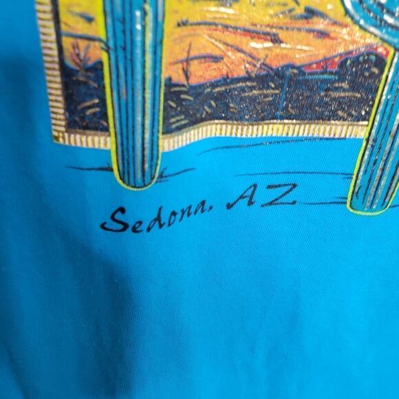 3XL SEDONA ARIZONA RED ROCKS CACTUS SUN DESERT 3D graphic tshirt LIKE NEW - Picture 6 of 9
